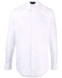 Versace Logo Print Cotton Shirt