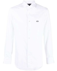 Emporio Armani Logo Print Cotton Shirt