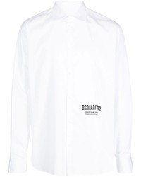 DSQUARED2 Logo Print Long Sleeve Shirt