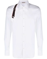 Alexander McQueen Logo Strap Button Up Shirt