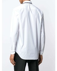 Versace Logo Tape Collar Shirt