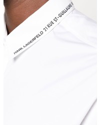 Karl Lagerfeld Logo Trim Long Sleeve Shirt