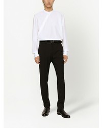 Dolce & Gabbana Long Sleeve Collarless Shirt