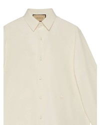 Gucci Long Sleeve Cotton Poplin Shirt