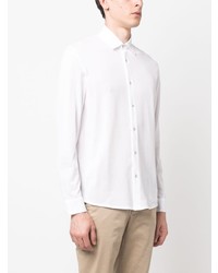 Moorer Long Sleeve Cotton Shirt