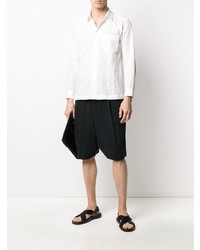 Issey Miyake Long Sleeve Creases Detail Shirt