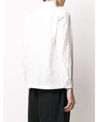 Issey Miyake Long Sleeve Creases Detail Shirt