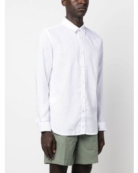 BOSS Long Sleeve Linen Blend Shirt