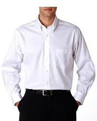 Van Heusen Long Sleeve Non Iron Pinpoint Oxford Shirt White X Large