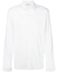 Sunspel Long Sleeve Pique Shirt