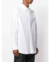 Valentino Long Sleeve Pleated Shirt