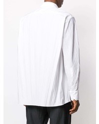 Valentino Long Sleeve Pleated Shirt
