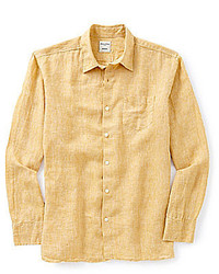 Murano Long Sleeve Solid Linen Sportshirt