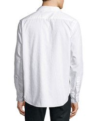 Robert Graham Long Sleeve Woven Sport Shirt White