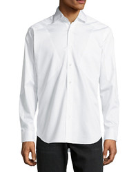 Bogosse Lutz 01 Jacquard Woven Sport Shirt White