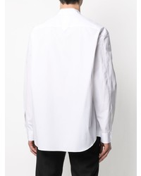 Jil Sander Mandarin Collar Cotton Poplin Shirt