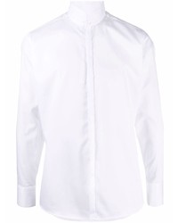 Karl Lagerfeld Mandarin Collar Cotton Shirt