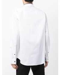 Giorgio Armani Mandarin Collar Long Sleeve Shirt