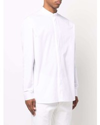 Balmain Mandarin Collar Long Sleeve Shirt