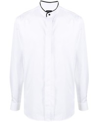 Giorgio Armani Mandarin Collar Long Sleeve Shirt
