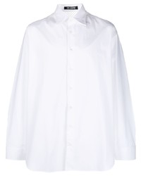 Raf Simons Mesh Detail Cotton Shirt