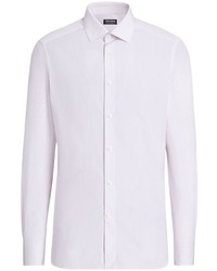 Zegna Micro Stripe Long Sleeve Shirt