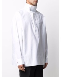 Givenchy Mock Neck Collar Long Sleeve Shirt
