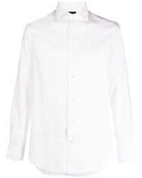 Emporio Armani Monogram Pattern Cotton Shirt