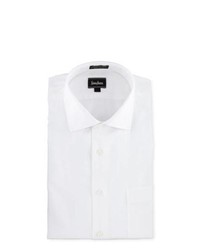 Neiman Marcus Non Iron Classic Fit Dobby Dress Shirt White