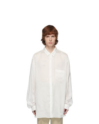 Maison Margiela Off White Cupro Shirt