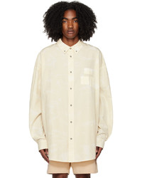 A. A. Spectrum Off White Dressen Shirt