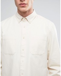 Asos Overshirt In Off White