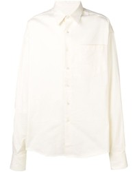 Ami Paris Oversize Long Sleeve Shirt With Chest Pocket
