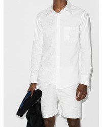 Sulvam Oxford Cotton Jacquard Shirt