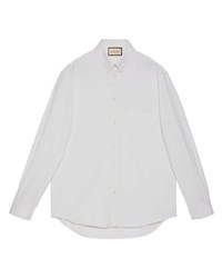 Gucci Oxford Long Sleeve Cotton Shirt