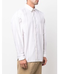 Salvatore Ferragamo Panelled Long Sleeve Cotton Shirt