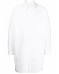 Yohji Yamamoto Panelled Slim Cut Cotton Shirt