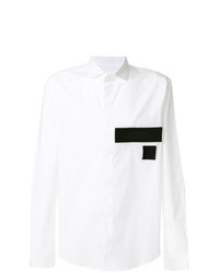 Versace Collection Patch Detail Button Up Shirt