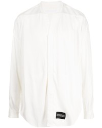 Julius Patch Detail Collarless Shirt