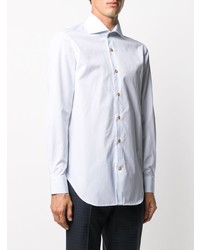 Kiton Pinstripe Cotton Shirt