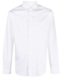 Armani Exchange Plain Long Sleeve Cotton Shirt