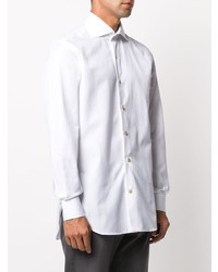 Kiton Plain Spread Collar Shirt