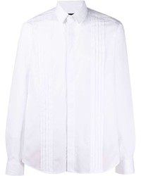 Les Hommes Pleated Detail Relaxed Fit Shirt