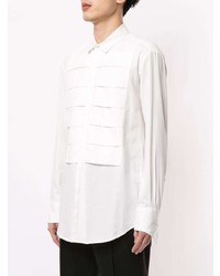 Strateas Carlucci Pleated Long Sleeve Shirt