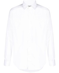 Canali Pointed Collar Button Up Cotton Shirt