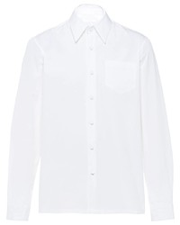 Prada Pointed Collar Buttoned Shirt