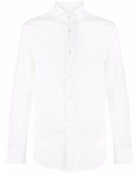 Deperlu Pointed Collar Cotton Shirt
