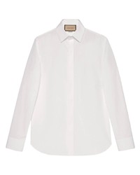 Gucci Pointed Collar Cotton Shirt