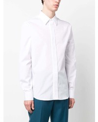 Alexander McQueen Pointed Collar Poplin Shirt
