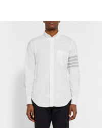 Thom Browne Printed Button Down Collar Cotton Oxford Shirt